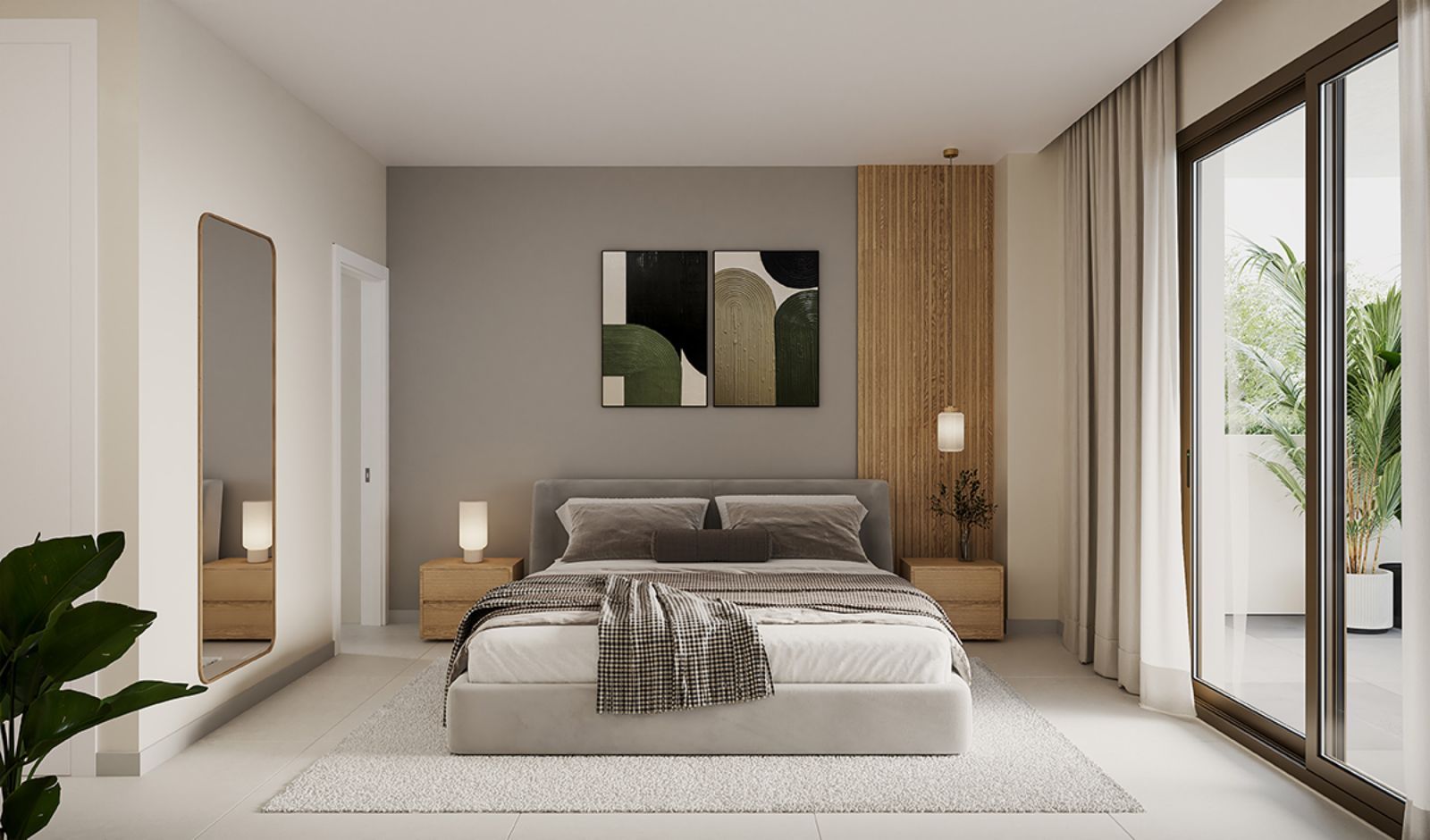 04 modern bedroom with balcony view
